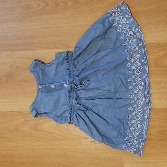 Children's Place blue denim dress and bloomers size 12-18M EUC - Picture 6 of 8
